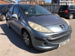 Location: Nottingham - 2007 PEUGEOT 207 S 5 Door Hatchback REG: NU57BNZ, Keys: No, MOT Expiry date: 02/10/2024, 1360 Petrol, 5 Speed Manual Petrol, Former Keepers: 6