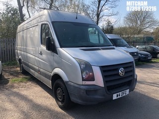 Location: Mitcham - 2010 VOLKSWAGEN CRAFTER 35 BLUE TDI 136 L Panel Van REG: W4DFG, Keys: No, MOT Expiry date: 15/03/2024, 2461 Diesel, 6 Speed Manual Diesel, Former Keepers: 3