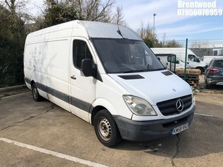Location: BRENTWOOD - 2008 MERCEDES SPRINTER 311 CDI LWB PANEL VAN REG: KM58VHJ, 2148cc DIESEL, 6 SPEED MANUAL DIESEL, Former Keepers: 9, Keys: No, MOT: Expiry date30.07.2025