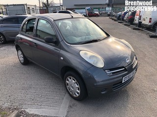 Location: Brentwood - 2005 NISSAN MICRA S 5 Door Hatchback REG: OY55VSG, Keys: No, MOT Expiry date: 14/12/2024, 1240 Petrol, 5 Speed Manual Petrol, Former Keepers: 14