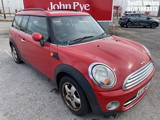 Location: South Wales - 2010 MINI COOPER D CLUBMAN Estate REG: LL59LJN, Keys: No, MOT Expiry date: 11/11/2024, 1560 Diesel, 6 Speed Manual Diesel, Former Keepers: 2
