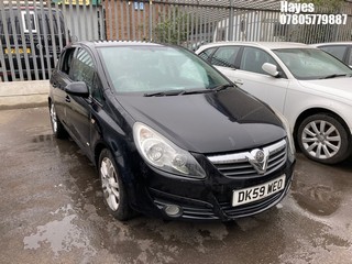 Location:  Hayes - 2009 VAUXHALL CORSA SXI A/C 5 Door Hatchback REG: DK59WEO, Keys: No, MOT Expiry date: 08/10/2024, 1229 Petrol, 5 Speed Manual Petrol, Former Keepers: 7