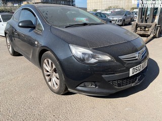 Location: North Woolwich - 2012 VAUXHALL ASTRA GTC SRI CDTI S/S 3 Door Hatchback REG: DS12AZT, Keys: No, MOT Expiry date: 30/01/2026, 1956 Diesel, 6 Speed Manual Diesel, Former Keepers: 5
