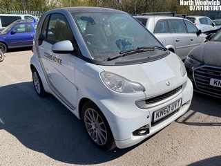 Location: North Woolwich - 2010 SMART FORTWO PASSION MHD AUTO Coupe REG: KN60UVT, Keys: No, MOT Expiry date: 07/12/2024, 999 Petrol, 5 Speed Auto Petrol, Former Keepers: 7
