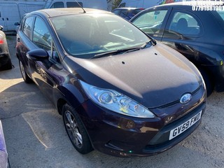 Location: North Woolwich - 2010 FORD FIESTA EDGE AUTO 5 Door Hatchback REG: GV59FMD, Keys: No, MOT Expiry date: 09/01/2025, 1388 Petrol, 4 Speed Auto Petrol, Former Keepers: 11