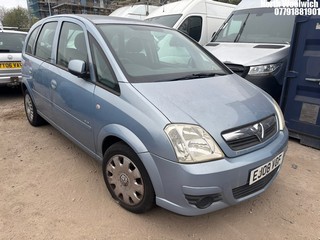 Location: North Woolwich - 2008 VAUXHALL MERIVA CLUB MPV REG: EJ08VGF, Keys: No, MOT Expiry date: 03/04/2025, 1598 Petrol, 5 Speed Manual Petrol, Former Keepers: 6