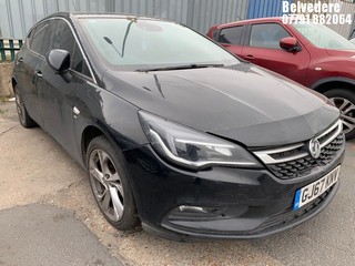 Location: BELVEDERE - 2017 VAUXHALL ASTRA SRI 5 DOOR HATCHBACK REG: GJ67KNV , 1399cc PETROL, 5 SPEED MANUAL PETROL, Former Keepers: 2, Keys: No, MOT: Expiry date20/09/2025