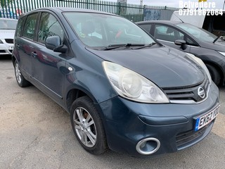Location: BELVEDERE - 2012 NISSAN NOTE ACENTA MPV REG: EK62YDO, 1386cc PETROL, 5 SPEED MANUAL PETROL, Former Keepers: 8, Keys: No, MOT: Expiry date20.01.2026
