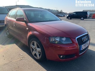 Location: BELVEDERE - 2008 AUDI A3 SE 5 DOOR HATCHBACK REG: LY57PJJ, 1595cc PETROL, 5 SPEED MANUAL PETROL, Former Keepers: 2, Keys: No, MOT: Expiry date21/05/2025