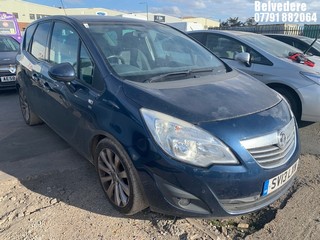 Location: Belvedere - 2013 VAUXHALL MERIVA SE TURBO MPV REG: SV13LXW, 1364cc PETROL, 5 SPEED MANUAL PETROL, Former Keepers: 2, Keys: Yes, MOT Expiry date: 30/07/2025