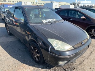 Location: Belvedere - 2003 FORD FOCUS EBONY 3 Door Hatchback REG: LR03XKP, Keys: No, MOT Expiry date: 12/07/2025, 1596 Petrol, 5 Speed Manual Petrol, Former Keepers: 3