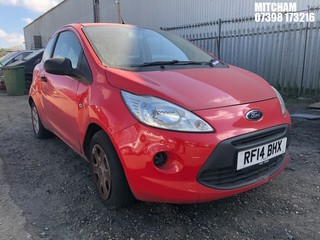 Location: Mitcham - 2014 FORD KA STUDIO 3 Door Hatchback REG: RF14BHX, Keys: No, MOT Expiry date: 06/12/2024, 1242 Petrol, 5 Speed Manual Petrol, Former Keepers: 5