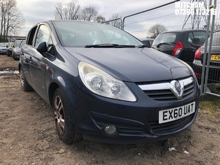 Location: Mitcham - 2010 VAUXHALL CORSA ENERGY 5 Door Hatchback REG: EX60UAT, Keys: No, MOT Expiry date: 18/10/2024, 1229 Petrol, 5 Speed Manual Petrol, Former Keepers: 4