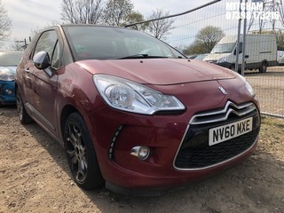 Location: Mitcham - 2011 CITROEN DS3 DSPORT 3 Door Hatchback REG: NV60MXE, Keys: No, MOT Expiry date: 28/09/2025, 1598 Petrol, 6 Speed Manual Petrol, Former Keepers: 5