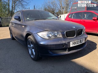 Location: Mitcham - 2010 BMW 116I SPORT AUTO 3 Door Hatchback REG: HK10BLF, Keys: No, MOT Expiry date: 07/11/2025, 1995 Petrol, 6 Speed Auto Petrol, Former Keepers: 9