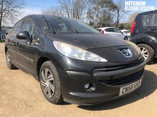 Location: Mitcham - 2009 PEUGEOT 207 S HDI 90 5 Door Hatchback REG: CN58GRZ, Keys: No, MOT Expiry date: 07/12/2024, 1560 Diesel, 5 Speed Manual Diesel, Former Keepers: 9