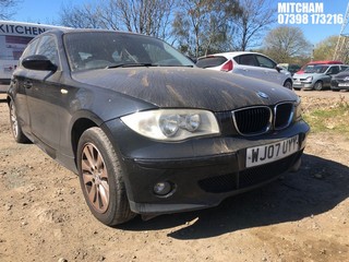 Location: Mitcham - 2007 BMW 116 I SE 5 Door Hatchback REG: WJ07UYY, Keys: No, MOT Expiry date: 11/05/2024, 1596 Petrol, 6 Speed Manual Petrol, Former Keepers: 4