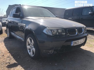 Location: Mitcham - 2005 BMW X3 SE AUTO Estate REG: BN05GZZ, Keys: No, MOT Expiry date: 19/05/2024, 2979 Petrol, 5 Speed Auto Petrol, Former Keepers: 12
