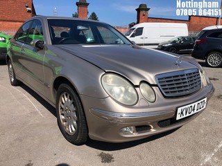 Location: Nottingham - 2004 MERCEDES E270 CDI ELEGANCE AUTO 4 Door Saloon REG: KV04DZD, Keys: No, MOT Expiry date: 05/10/2024, 2685 Diesel, 5 Speed Auto Diesel, Former Keepers: 8