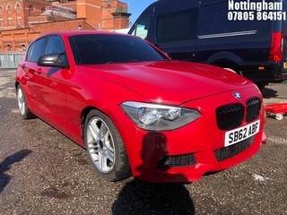 Location: Nottingham - 2012 BMW 116D SPORT 5 DOOR HATCHBACK REG: SB62ABF, 1995cc DIESEL, 6 SPEED MANUAL DIESEL, Former Keepers: 4, Keys: Yes, MOT Expiry date: 26/11/2025