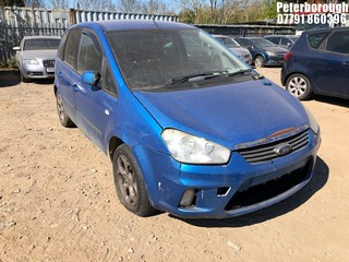 Location: Peterborough - 2008 FORD C-MAX ZETEC AUTO MPV REG: WJ57GVT, Keys: No, MOT Expiry date: 25/10/2025, 1999 Petrol, 4 Speed Auto Petrol, Former Keepers: 8