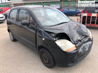 Location: Brentwood - 2008 CHEVROLET MATIZ SE AUTO 5 Door Hatchback REG: YT58XPL, Keys: No, MOT Expiry date: 02/05/2025, 796 Petrol, 4 Speed Auto Petrol, Former Keepers: 11