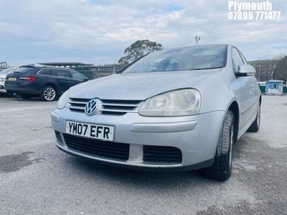 Location: Plymouth - 2007 VOLKSWAGEN GOLF MATCH FSI 115 5 Door Hatchback REG: YM07EFR, Keys: No, MOT Expiry date: 30/10/2024, 1598 Petrol, 6 Speed Manual Petrol, Former Keepers: 5