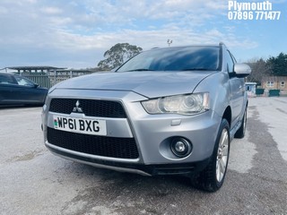 Location: Plymouth - 2012 MITSUBISHI OUTLANDER GX 4 DI-D Estate REG: WP61BXG, Keys: No, MOT Expiry date: 26/12/2025, 2268 Diesel, 6 Speed Manual Diesel, Former Keepers: 4
