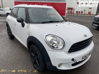 Location: South Wales - 2013 MINI COUNTRYMAN ONE D 5 Door Hatchback REG: VO63NUE, Keys: No, MOT Expiry date: 13/11/2024, 1598 Diesel, 6 Speed Manual Diesel, Former Keepers: 4