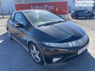 Location: South Wales - 2007 HONDA CIVIC TYPE-S GT I-CTDI 3 Door Hatchback REG: FV07FXH, Keys: No, MOT Expiry date: 30/07/2025, 2204 Diesel, 6 Speed Manual Diesel, Former Keepers: 10