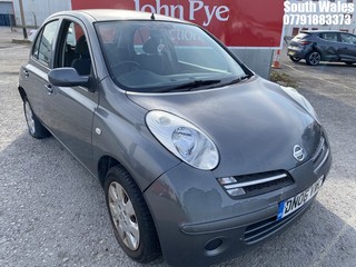 Location: South Wales - 2006 NISSAN MICRA SE 5 Door Hatchback REG: DN06VWC, Keys: No, MOT Expiry date: 21/01/2025, 1240 Petrol, 5 Speed Manual Petrol, Former Keepers: 8