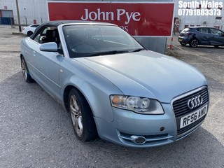 Location: South Wales - 2006 AUDI A4 SPORT AUTO Convertible REG: RF56AMO, Keys: No, MOT Expiry date: 12/10/2024, 1781 Petrol, Variable Speed Auto Petrol, Former Keepers: 7