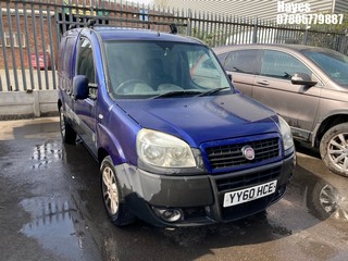 Location:  Hayes - 2011 FIAT DOBLO DYNAMIC MPV REG: YY60HCE, Keys: No, MOT Expiry date: 28/03/2025, 1368 Petrol, 5 Speed Manual Petrol, Former Keepers: 10