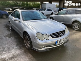 Location:  Hayes - 2004 MERCEDES CLK 200 KOMP.AVANTGARDE A Coupe REG: FV04RJY, Keys: No, MOT Expiry date: 17/12/2024, 1796 Petrol, 5 Speed Auto Petrol, Former Keepers: 7