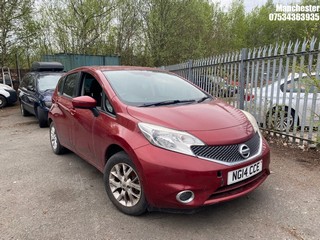 Location: Manchester - 2014 NISSAN NOTE ACENTA PREMIUM MPV REG: NG14CCE, 1198 Petrol, 5 Speed Manual Petrol, Former Keepers: 2, Keys: No, MOT Expiry date: 21/05/2025
