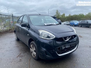 Location: Manchester - 2015  NISSAN  MICRA VISIA 5 Door Hatchback REG: DN15BYF, 1198ccPetrol , 5 Speed Manual Petrol, Former Keepers: 2, Keys: No, MOT Expiry date: 01/10/2024