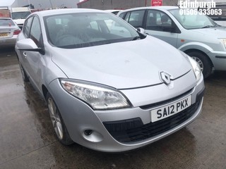 Location: Edinburgh - 2012 RENAULT MEGANE I-MUSIC DCI 5 Door Hatchback REG: SA12PKX, Keys: No, MOT Expiry date: 18/08/2025, 1461 Diesel, 6 Speed Manual Diesel, Former Keepers: 4