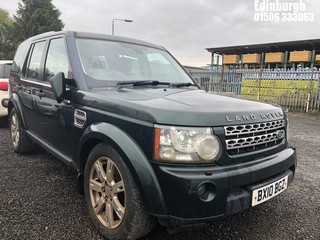 Location: Edinburgh - 2010 LAND ROVER DISCOVERY GS TDV6 AUTO Estate REG: BX10BGZ, Keys: No, MOT Expiry date: 17/11/2023, 2993 Diesel, 6 Speed Auto Diesel, Former Keepers: 4