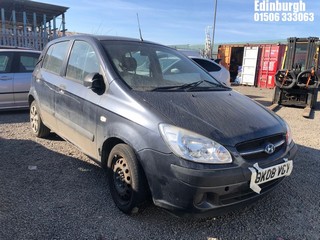 Location: Edinburgh - 2008 HYUNDAI GETZ GSI 5 Door Hatchback REG: BK08VGY, Keys: No, MOT Expiry date: 26/09/2025, 1086 Petrol, 5 Speed Manual Petrol, Former Keepers: 3