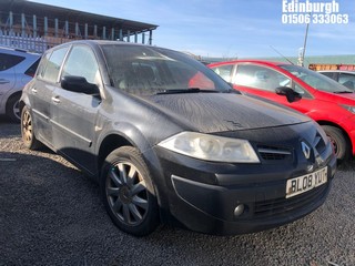 Location: Edinburgh - 2008 RENAULT MEGANE TECHRUN DCI 106 5 Door Hatchback REG: BL08YUT, Keys: No, MOT Expiry date: 23/11/2025, 1461 Diesel, 6 Speed Manual Diesel, Former Keepers: 5