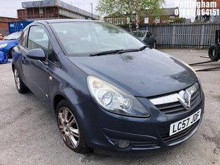 Location: Nottingham - 2007 VAUXHALL CORSA SXI A/C AUTO 3 Door Hatchback REG: LC57JDF, Keys: No, MOT Expiry date: 04/11/2025, 1364 Petrol, 5 Speed Auto Petrol, Former Keepers: 13