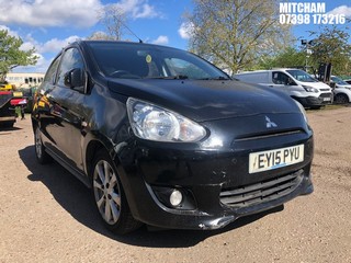 Location: MITCHAM - 2015 MITSUBISHI MIRAGE 3 5 DOOR HATCHBACK REG: EY15PYU, 1193cc PETROL, 5 SPEED MANUAL PETROL, Former Keepers: 6, Keys: No, MOT: Expiry date15/05/2025