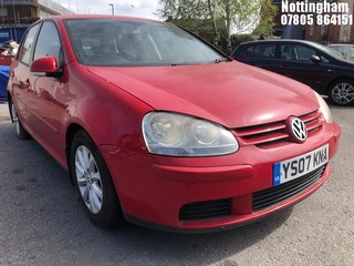 Location: Nottingham - 2007 VOLKSWAGEN GOLF MATCH FSI 115 5 Door Hatchback REG: YS07KNA, Keys: No, MOT Expiry date: 24/07/2024, 1598 Petrol, 6 Speed Manual Petrol, Former Keepers: 5