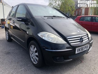 Location: Nottingham - 2006 MERCEDES A170 ELEGANCE SE CVT 5 Door Hatchback REG: VK56PVV, Keys: No, MOT Expiry date: 09/10/2024, 1699 Petrol, Variable Speed Auto Petrol, Former Keepers: 4