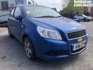 Location: Nottingham - 2011 CHEVROLET AVEO LS 5 Door Hatchback REG: KN11ZTG, Keys: No, MOT Expiry date: 20/10/2024, 1206 Petrol, 5 Speed Manual Petrol, Former Keepers: 4