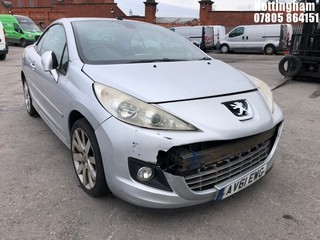 Location: Nottingham - 2011 PEUGEOT 207 GT CC AUTO Convertible REG: AV61EWG, Keys: No, MOT Expiry date: 10/12/2024, 1598 Petrol, 4 Speed Auto Petrol, Former Keepers: 6
