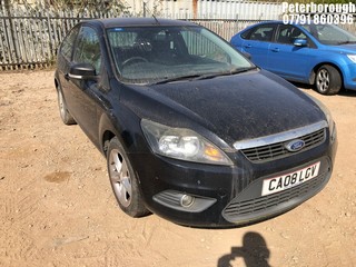 Location: Peterborough - 2008 FORD FOCUS ZETEC 100 3 Door Hatchback REG: CA08LGV, Keys: No, MOT Expiry date: 30/01/2024, 1596 Petrol, 5 Speed Manual Petrol, Former Keepers: 4