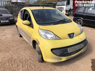 Location: Peterborough - 2006 PEUGEOT 107 URBAN 3 Door Hatchback REG: FX56XZW, Keys: No, MOT Expiry date: 27/01/2025, 998 Petrol, 5 Speed Manual Petrol, Former Keepers: 8