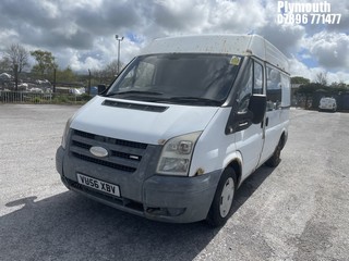 Location: Plymouth - 2006 FORD TRANSIT 85 T260S FWD Panel Van REG: VU56XBV, Keys: No, MOT Expiry date: 18/11/2023, 2198 Diesel, 5 Speed Manual Diesel, Former Keepers: 11