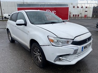 Location: South Wales - 2017  MITSUBISHI  ASX 2 5 Door Hatchback REG: WN17GVV, 1590cc Petrol , 5 Speed Manual Petrol, Former Keepers: 0, Keys: Yes, MOT Expiry date: 25/03/2025